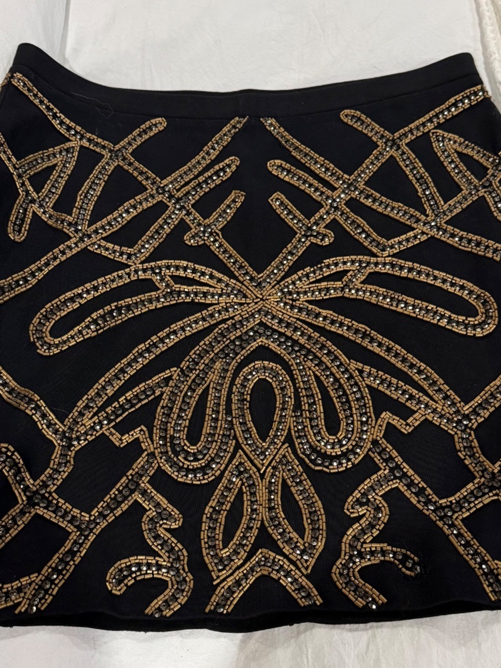 Haute Hippie Beaded Skirt, Generous Size 6, Perfect Seasonless Skirt